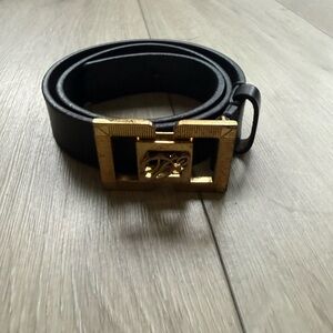 DSQUARED2 Black Belt with Gold Buckle